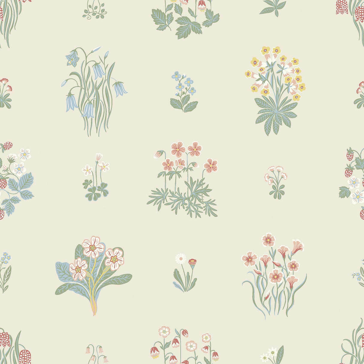 Schumacher Ängsflora Spring Wallpaper