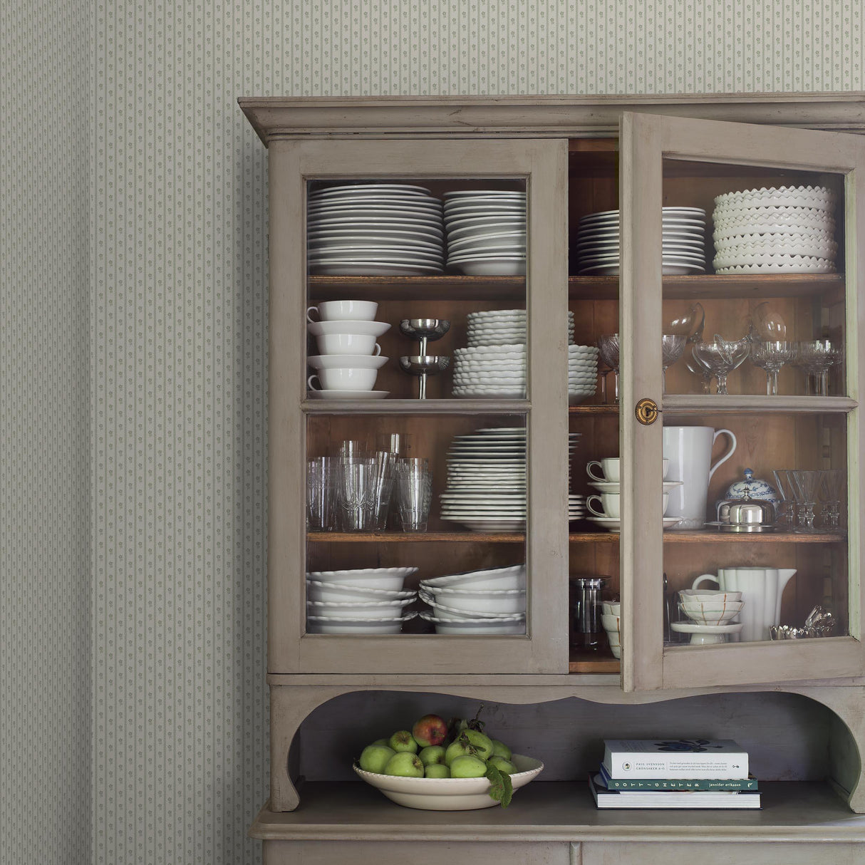 Schumacher Lilla Lyckan Sage Wallpaper
