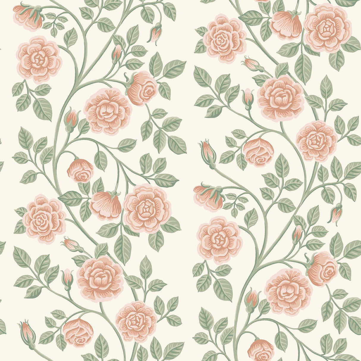 Schumacher Elsa Rose Wallpaper