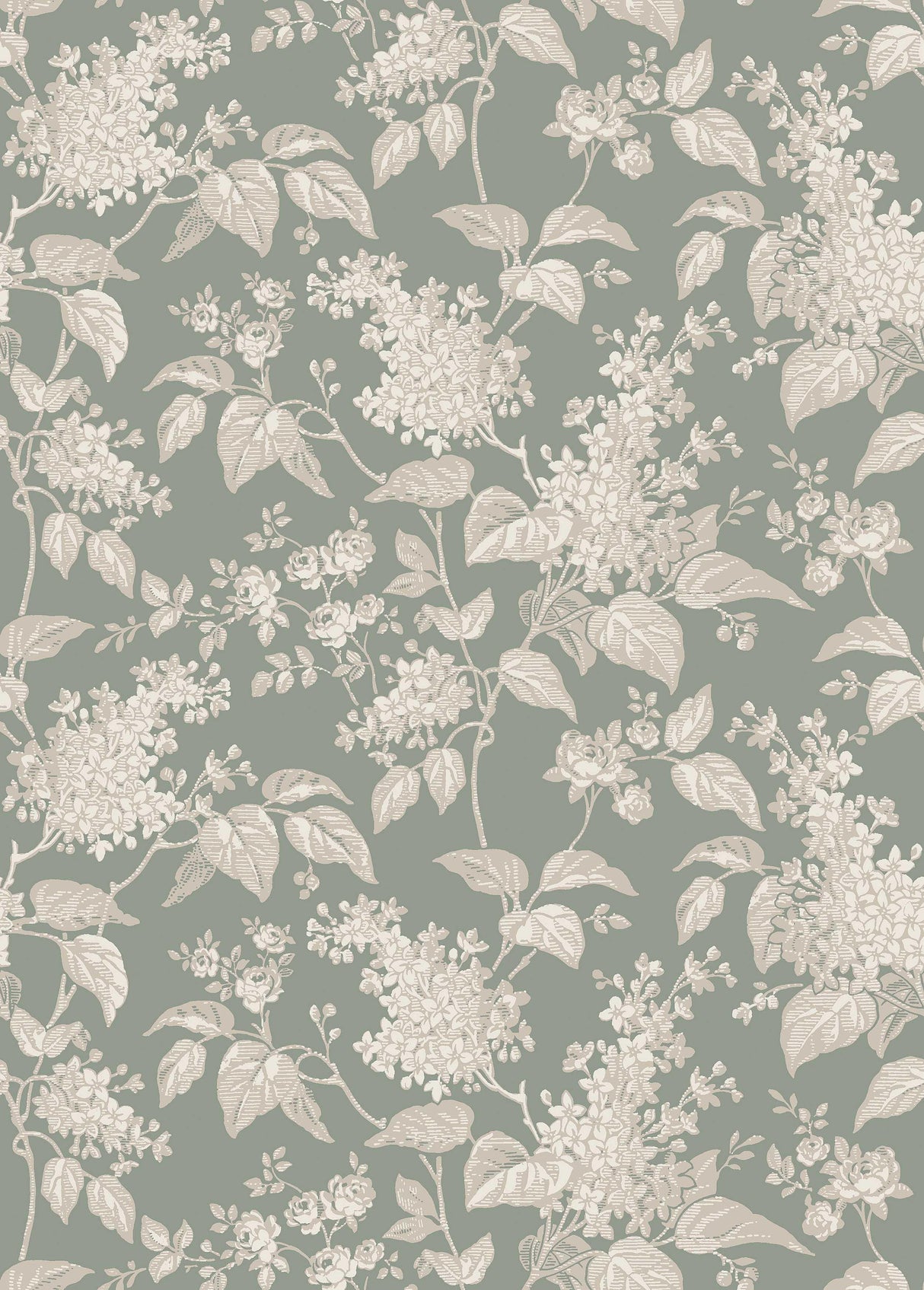 Schumacher Syren Olive Wallpaper