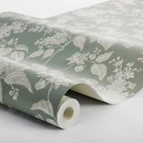 Schumacher Syren Olive Wallpaper