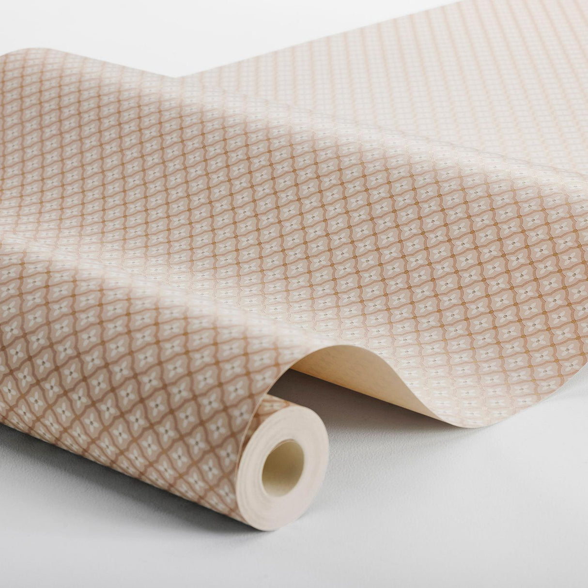 Schumacher Selma Blush And Gold Wallpaper