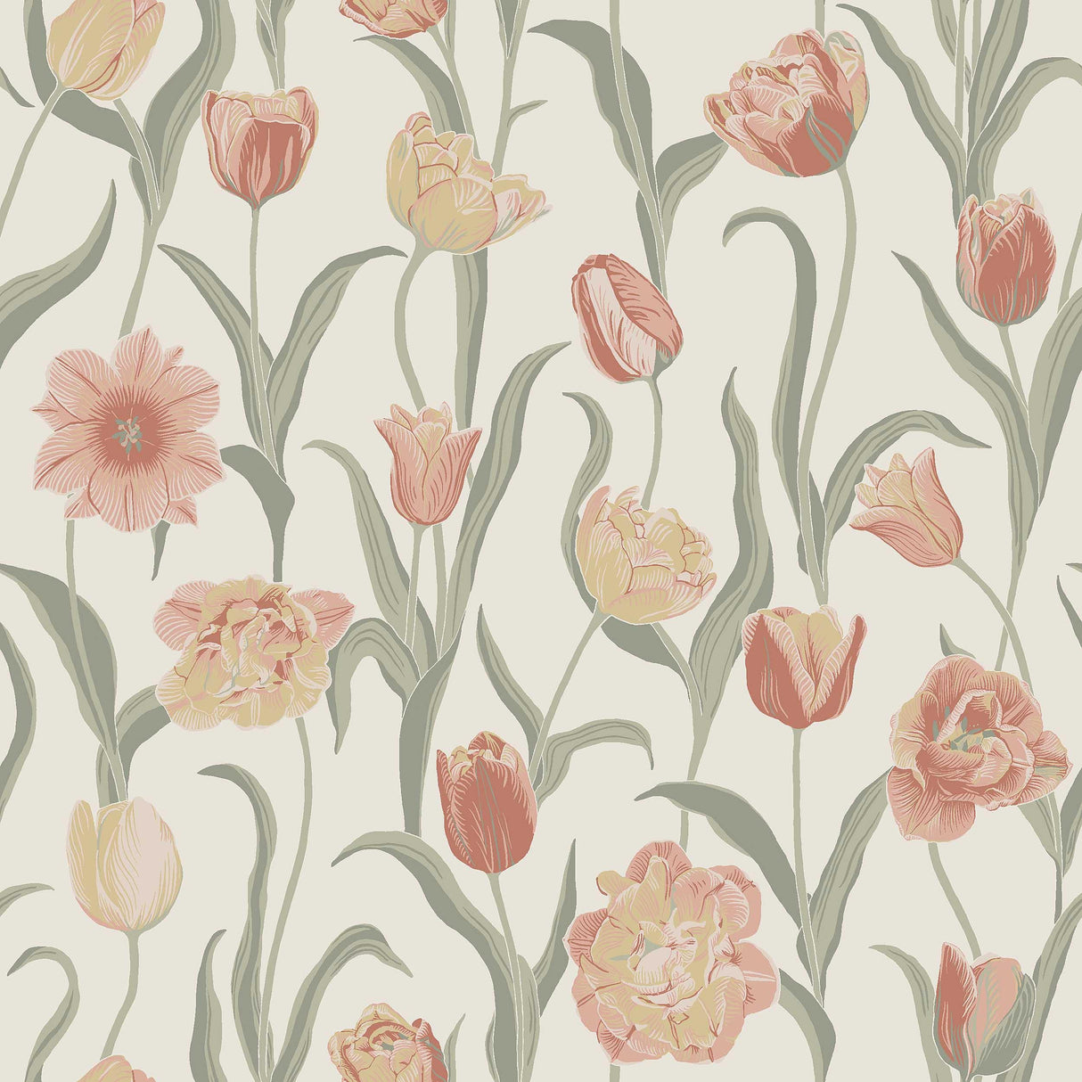 Schumacher La Belle Epoque Rose Wallpaper