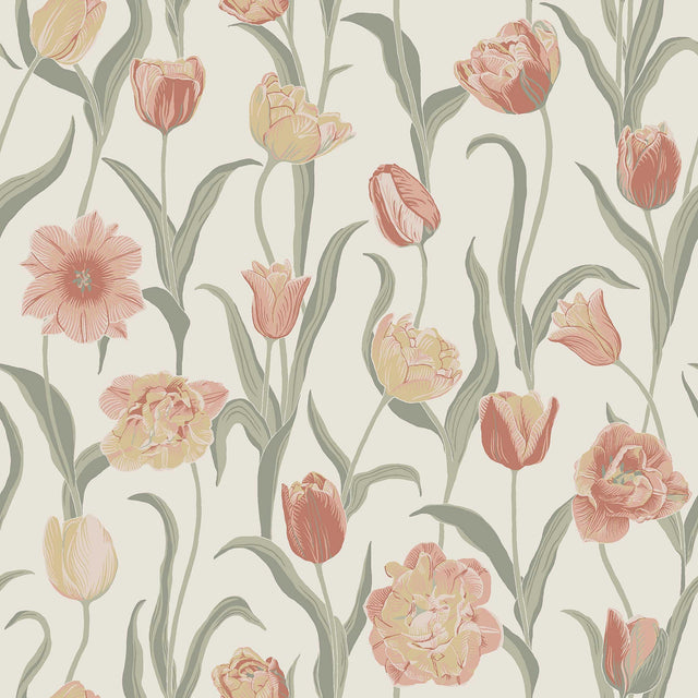 Schumacher La Belle Epoque Rose Wallpaper