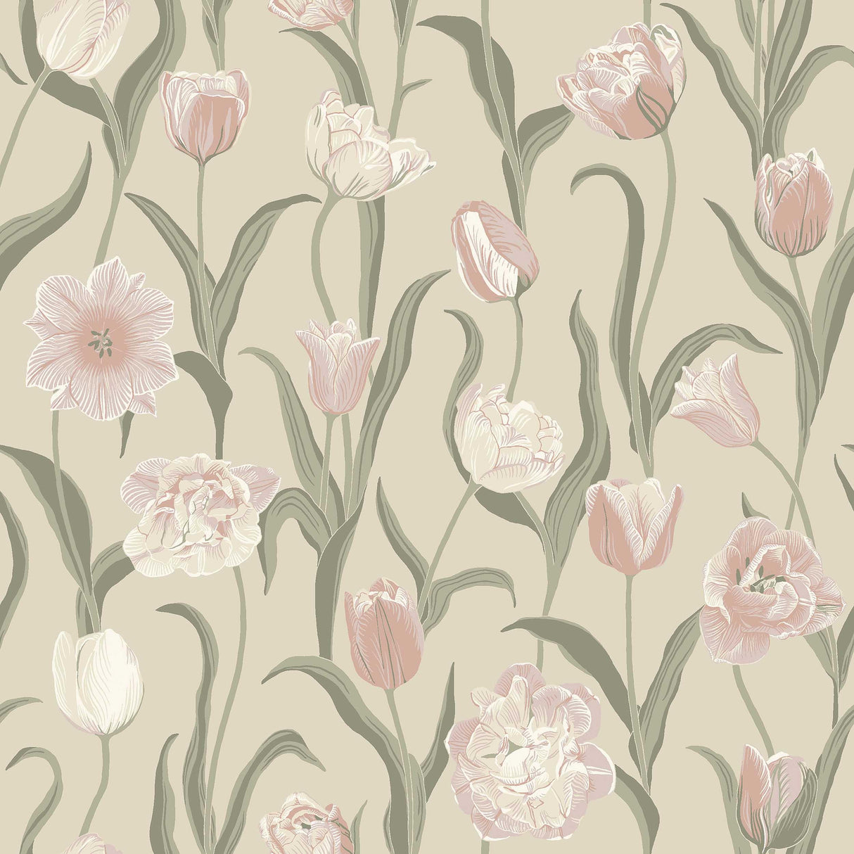Schumacher La Belle Epoque Blush Wallpaper