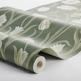 Schumacher La Belle Epoque Jade Wallpaper