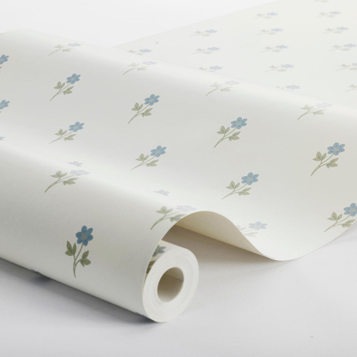 Schumacher Anemone By Boråstapeter Blue Wallpaper