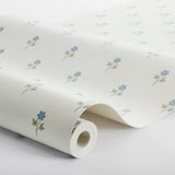Schumacher Anemone By Boråstapeter Blue Wallpaper