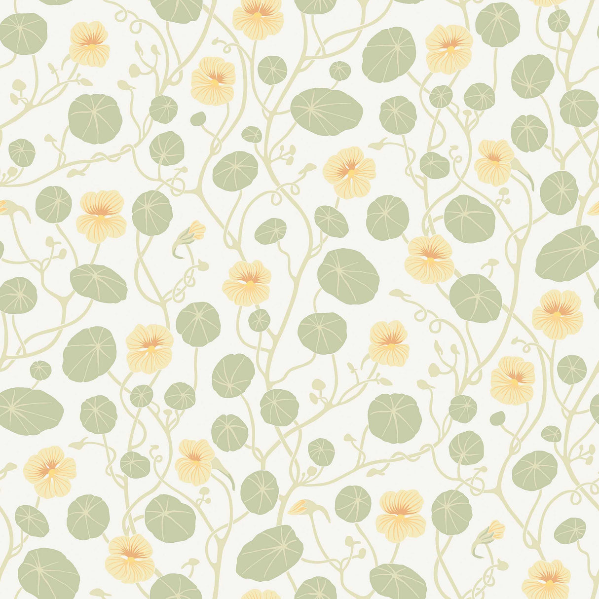 Schumacher Krasse Yellow Wallpaper