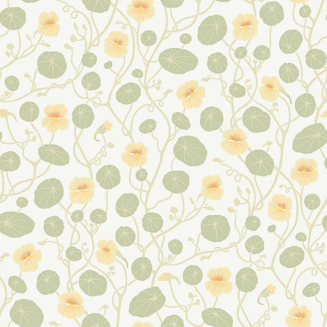 Schumacher Krasse Yellow Wallpaper