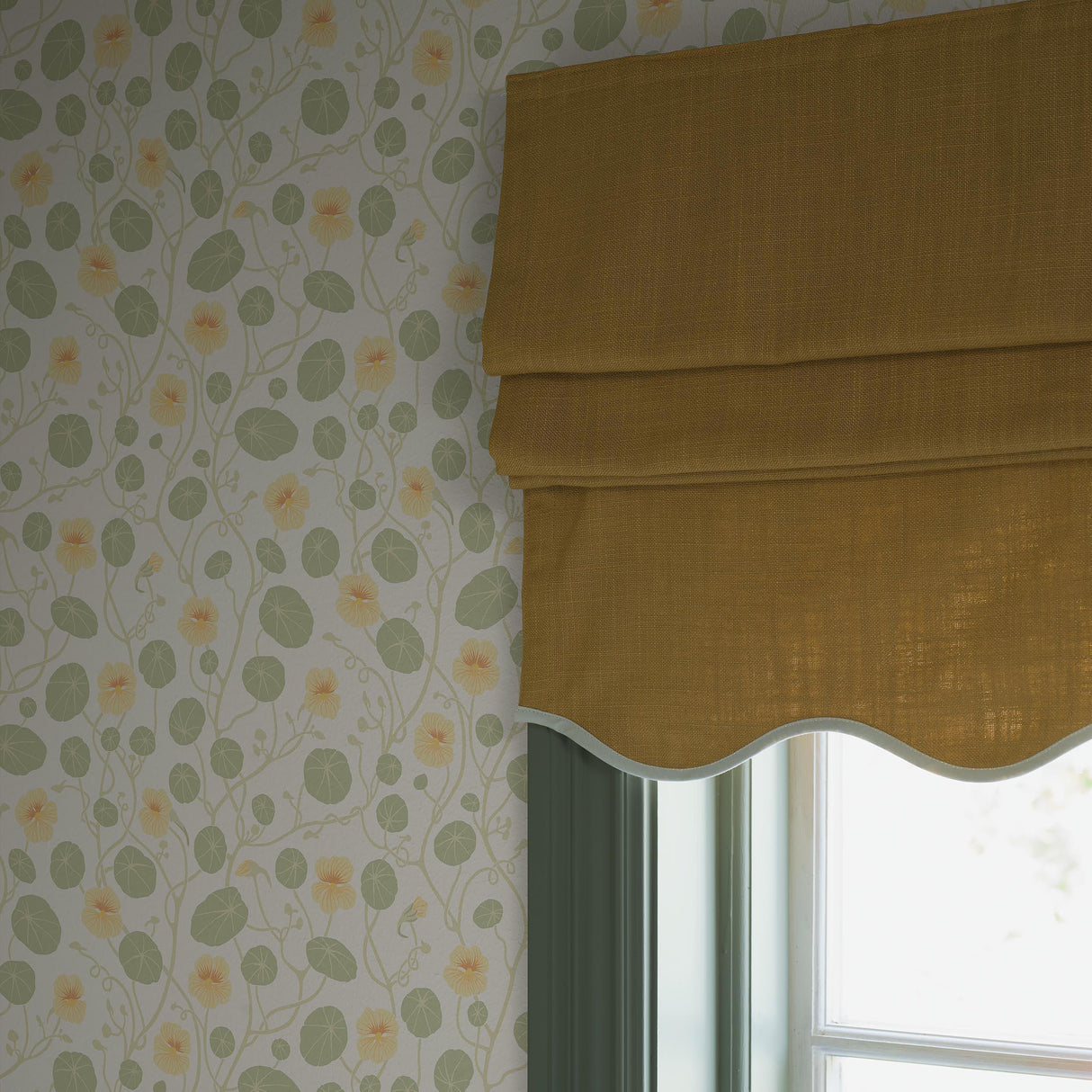 Schumacher Krasse Yellow Wallpaper