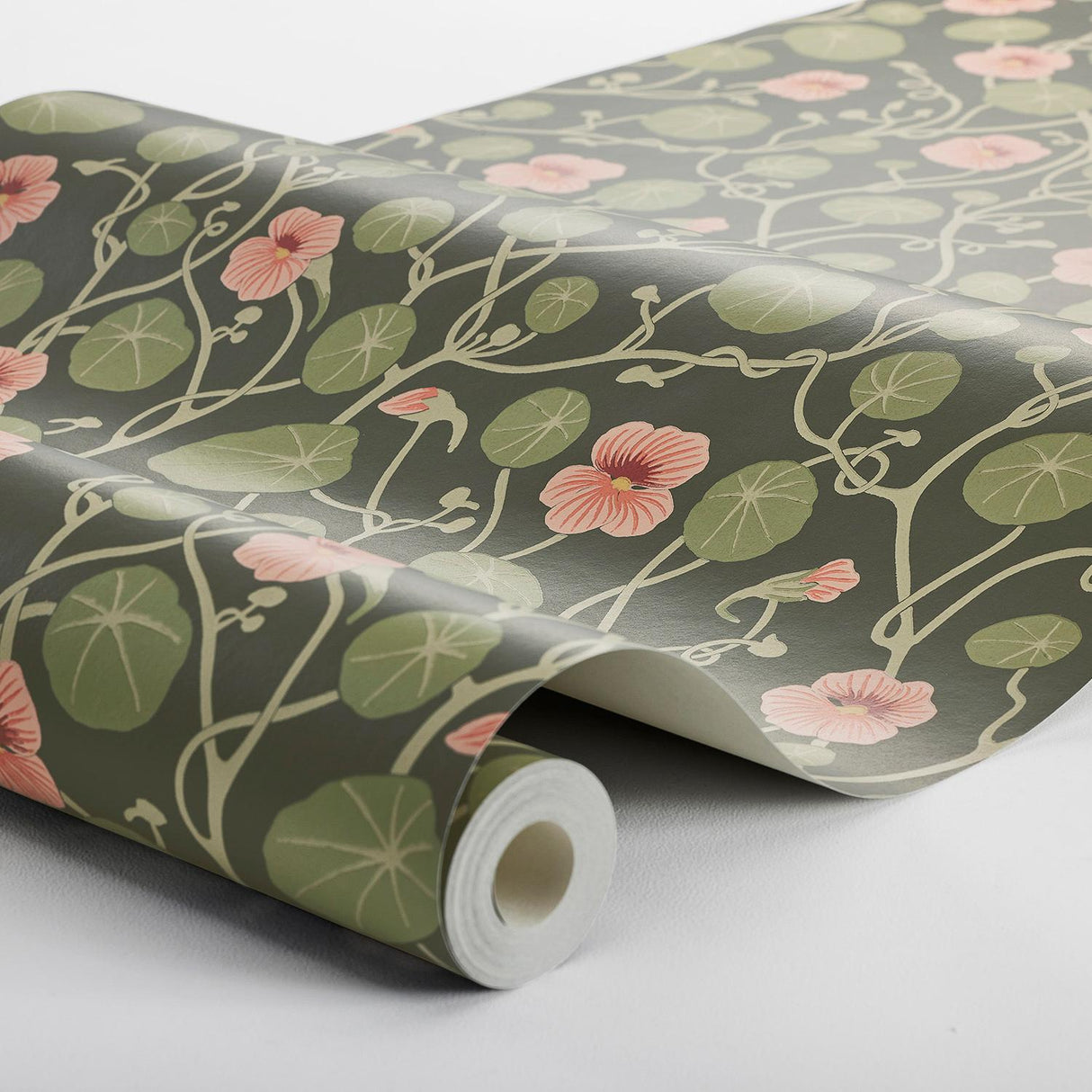 Schumacher Krasse Olive Wallpaper