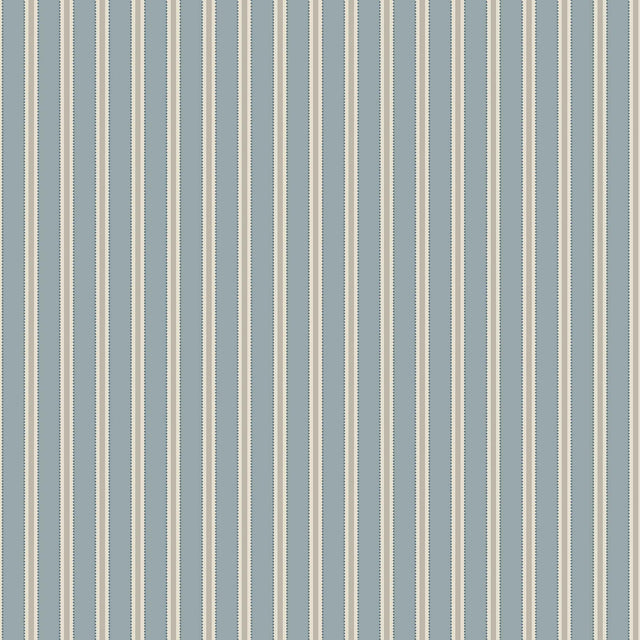 Schumacher Pärlrand Blue Wallpaper