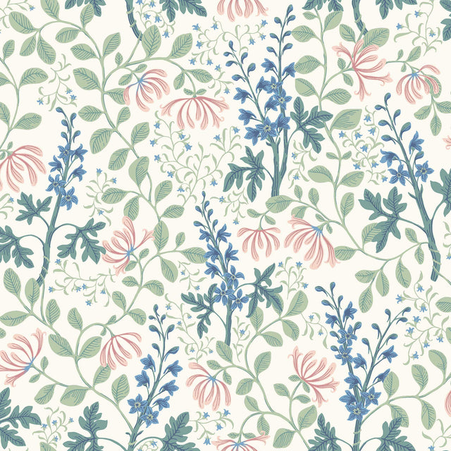 Schumacher Trädgårdsfröjd Spring Wallpaper