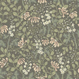 Schumacher Trädgårdsfröjd Charcoal Wallpaper