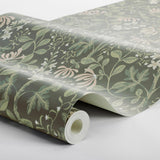 Schumacher Trädgårdsfröjd Charcoal Wallpaper