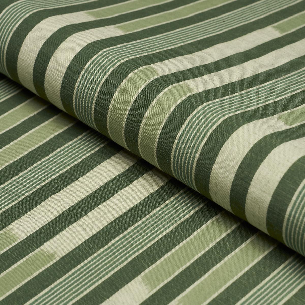 Schumacher Cusco Ikat Green Fabric