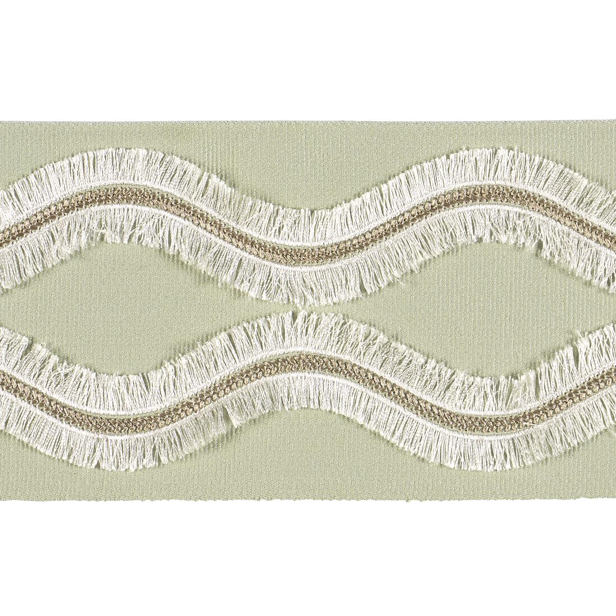 Schumacher Seaglass Ogee Embroidered Tape