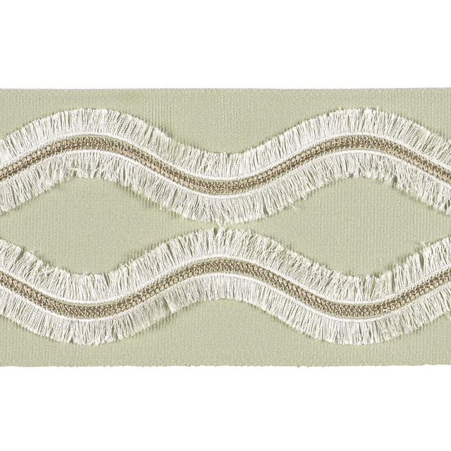 Schumacher Seaglass Ogee Embroidered Tape