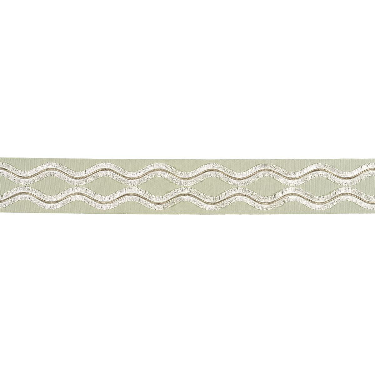Schumacher Seaglass Ogee Embroidered Tape