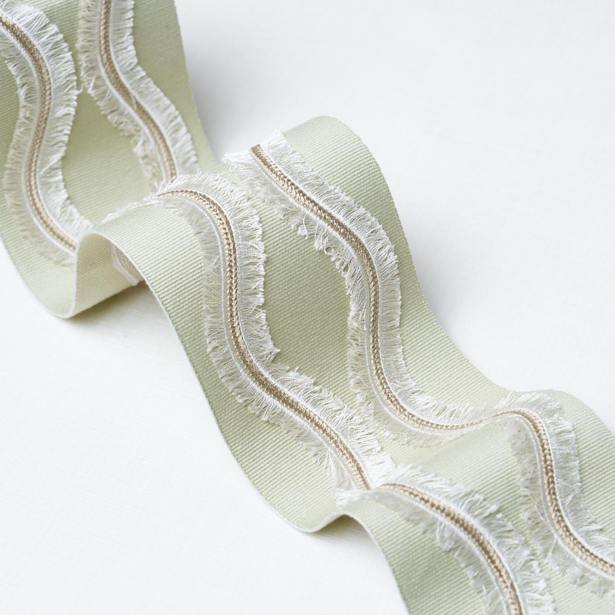 Schumacher Seaglass Ogee Embroidered Tape