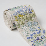 Schumacher Blue Lula Embroidered Tape