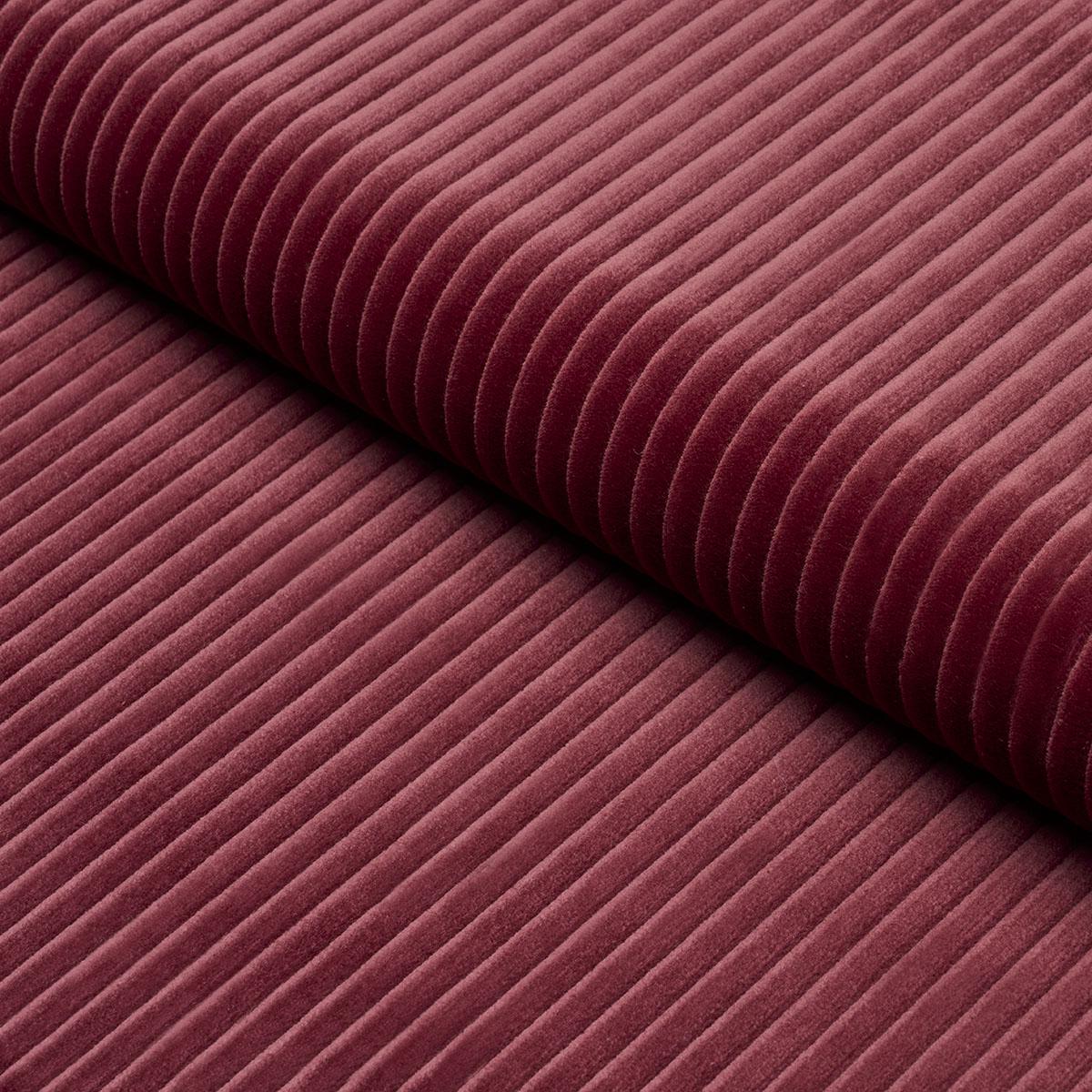 Schumacher Wyatt Corduroy Merlot Fabric