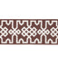 Schumacher Grey On Brown Knotted Trellis Tape