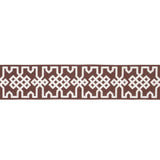 Schumacher Grey On Brown Knotted Trellis Tape