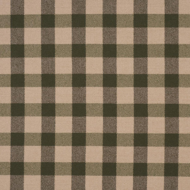 Schumacher Galt Wool Check Hunter Fabric