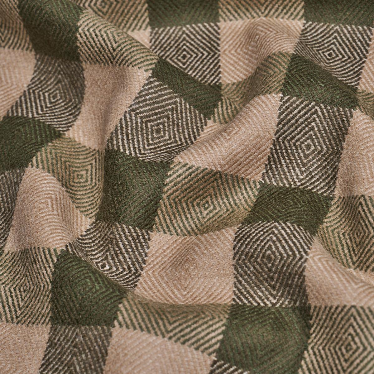 Schumacher Galt Wool Check Hunter Fabric