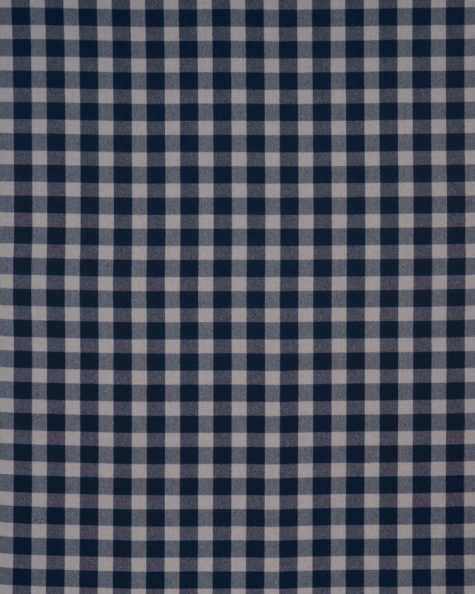 Schumacher Galt Wool Check Indigo Fabric
