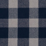 Schumacher Galt Wool Check Indigo Fabric