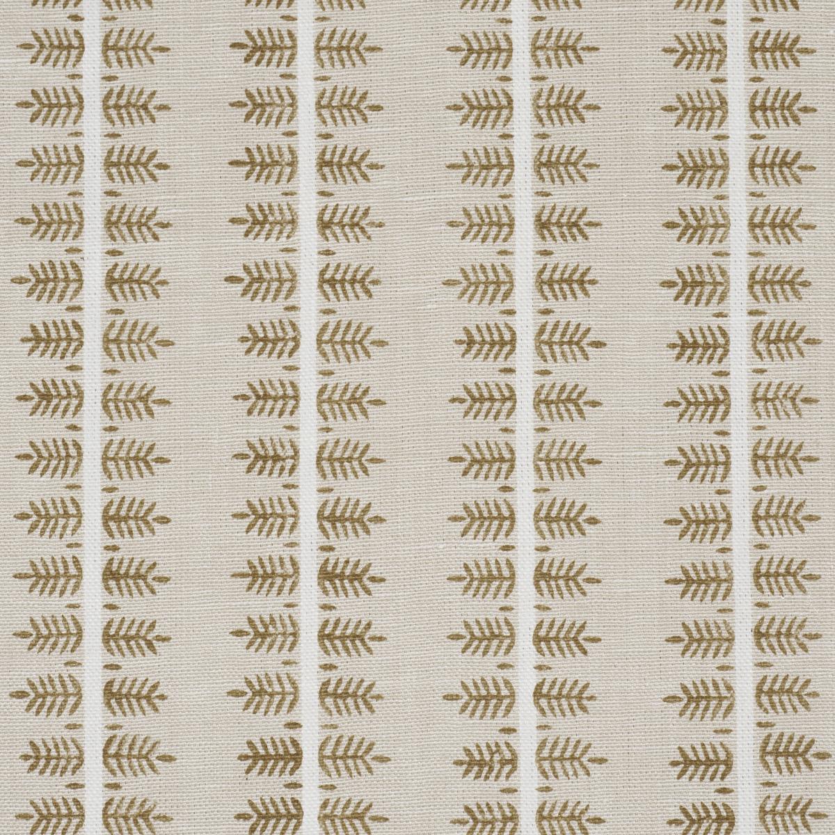 Schumacher Alva Hand Block Print Ochre Fabric