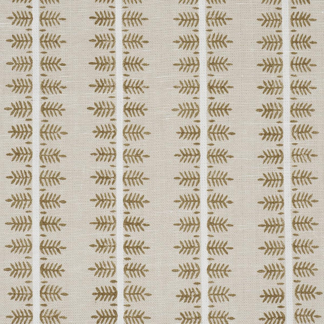 Schumacher Alva Hand Block Print Ochre Fabric