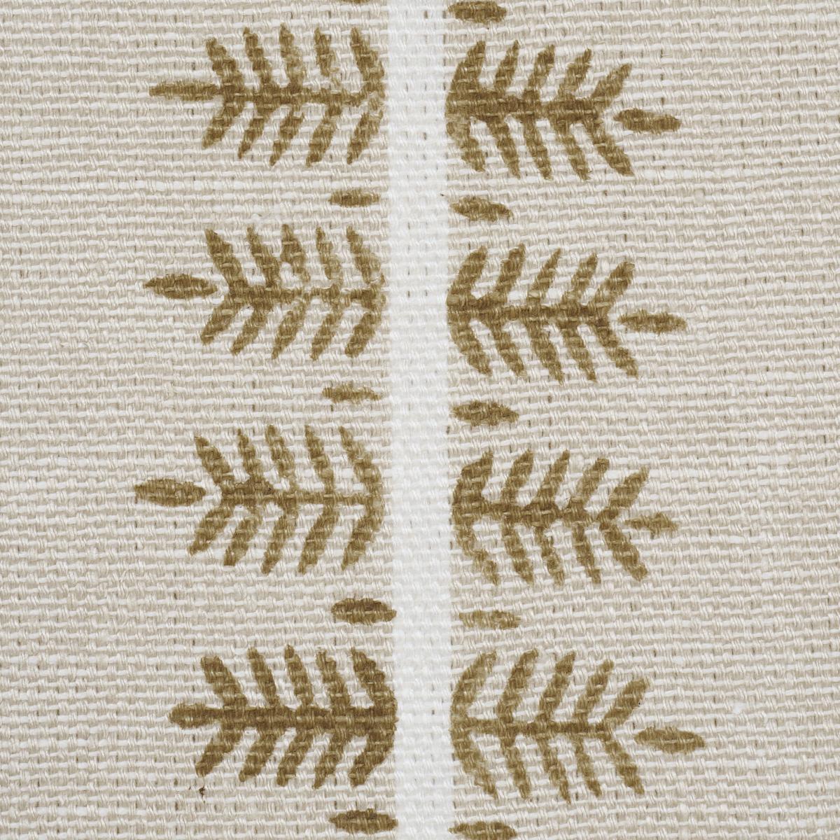 Schumacher Alva Hand Block Print Ochre Fabric