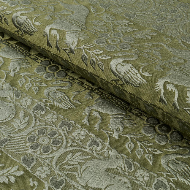 Schumacher Animali Moss Fabric