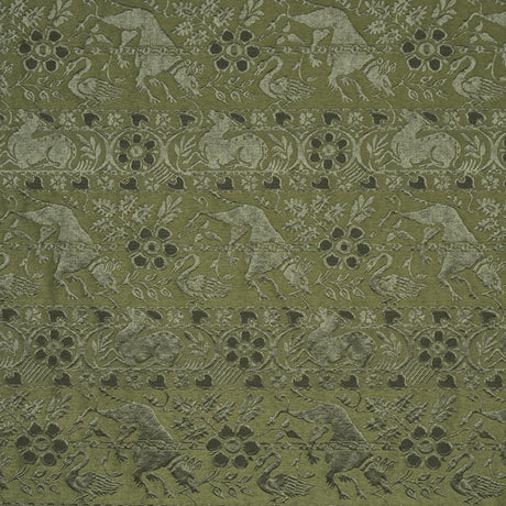 Schumacher Animali Moss Fabric