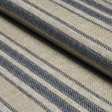 Schumacher Even Keel Outdoor Stripe Navy Fabric