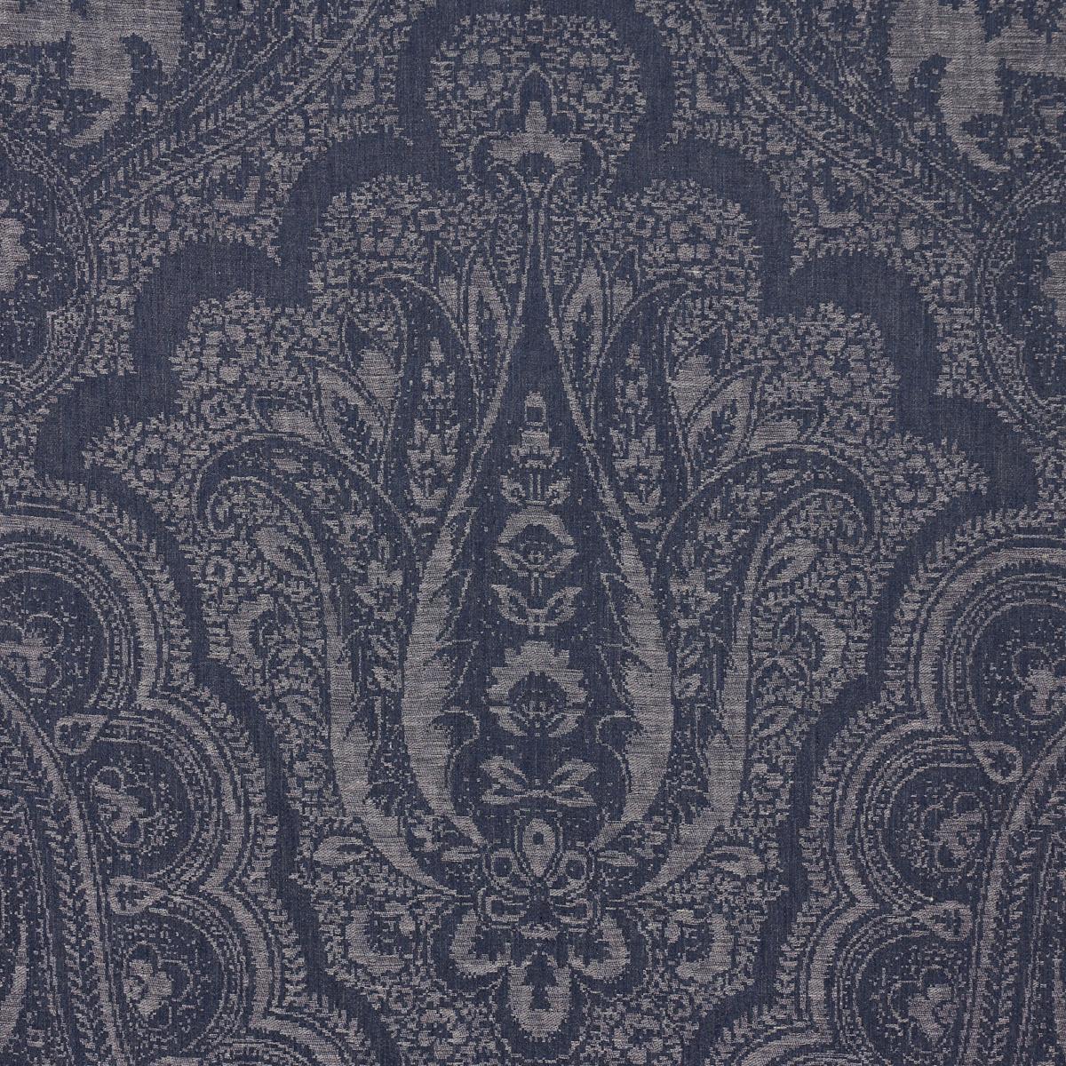 Schumacher Amara Paisley Indigo Fabric