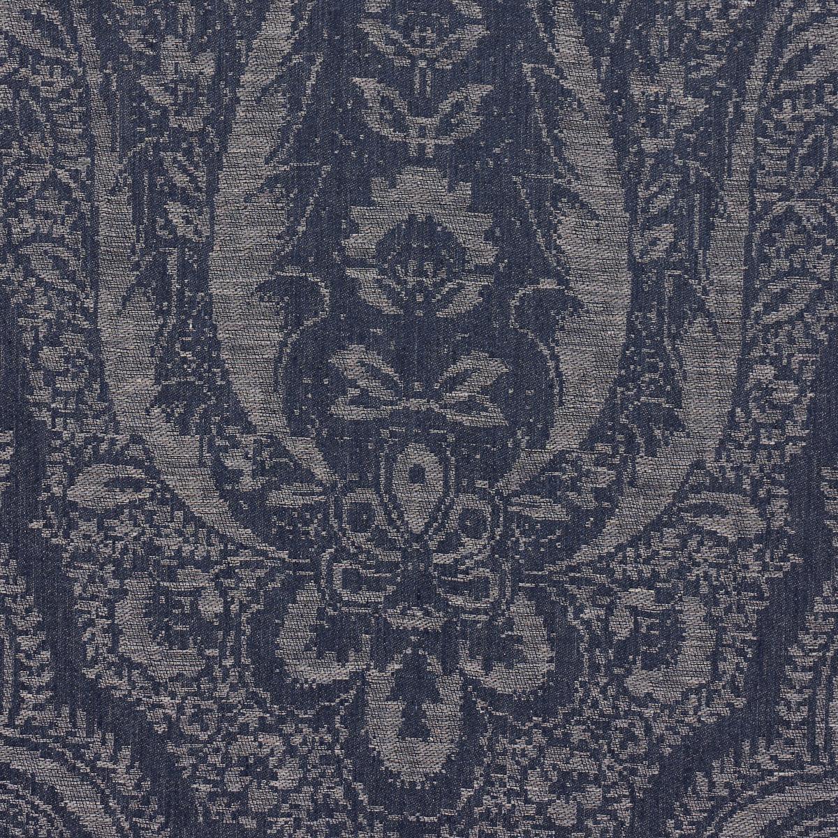 Schumacher Amara Paisley Indigo Fabric