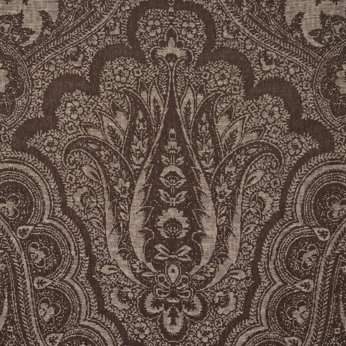 Schumacher Amara Paisley Mocha Fabric