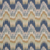 Schumacher Elio Flamestitch Indigo Fabric