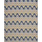 Schumacher Elio Flamestitch Indigo Fabric