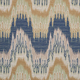 Schumacher Elio Flamestitch Indigo Fabric