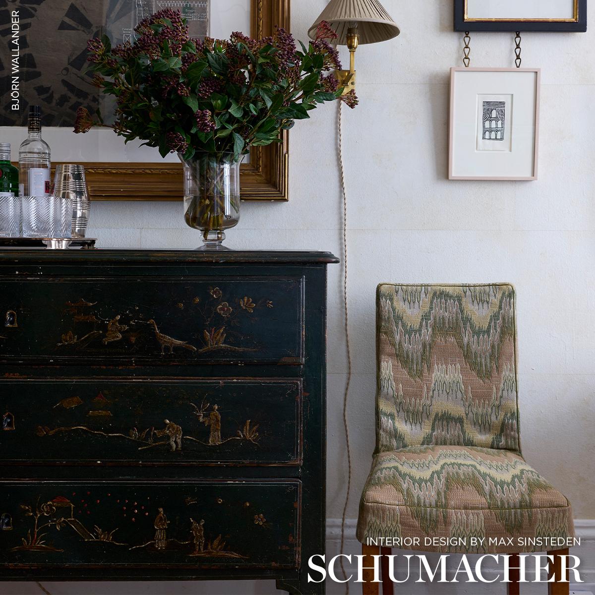 Schumacher Elio Flamestitch Citron Fabric