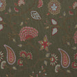 Schumacher Fiammetta Jacquard Verde Fabric
