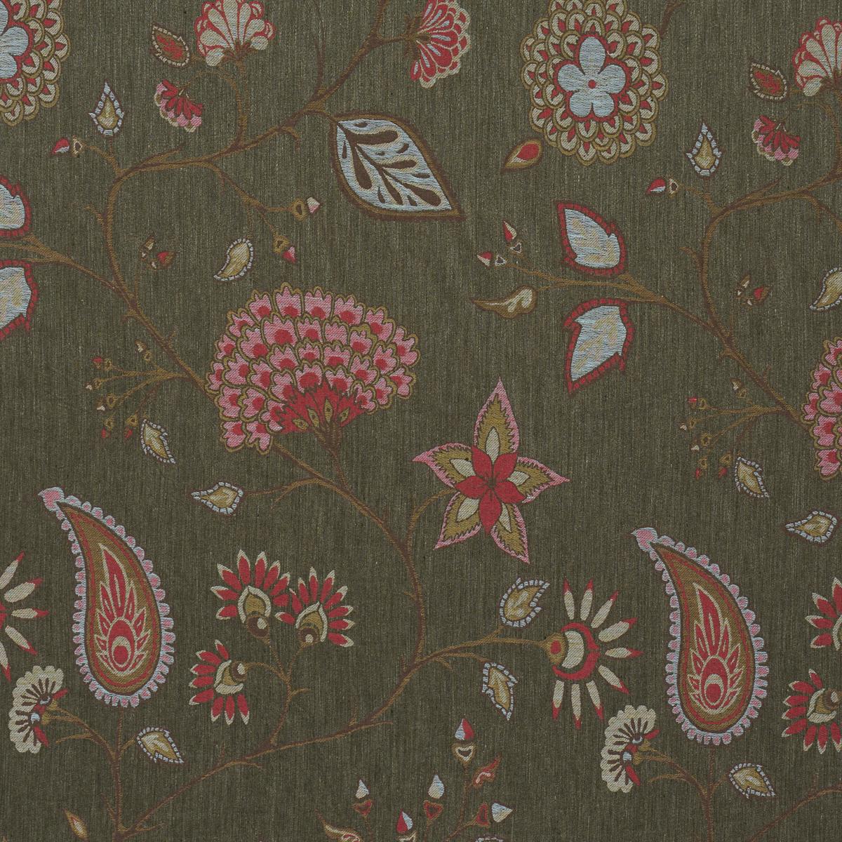 Schumacher Fiammetta Jacquard Verde Fabric