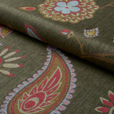 Schumacher Fiammetta Jacquard Verde Fabric