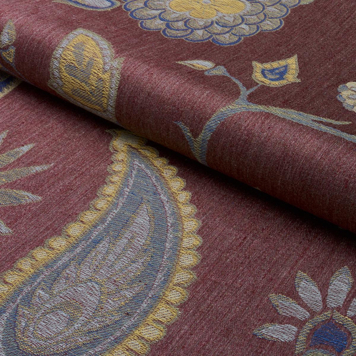 Schumacher Fiammetta Jacquard Rosa Fabric